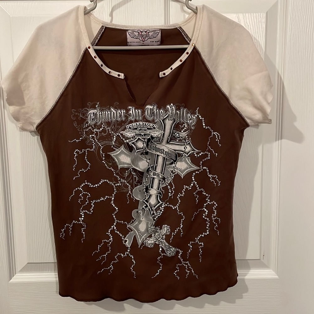Thunder In The Valley V-Neck Size XL